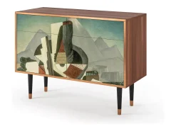 Aparador - 115x85x48 cm - BS4 - The Cubist Paintings , Nogal