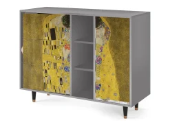 Aparador - 125x98x48 cm - BS2 - The Kiss by Klimt , Gris