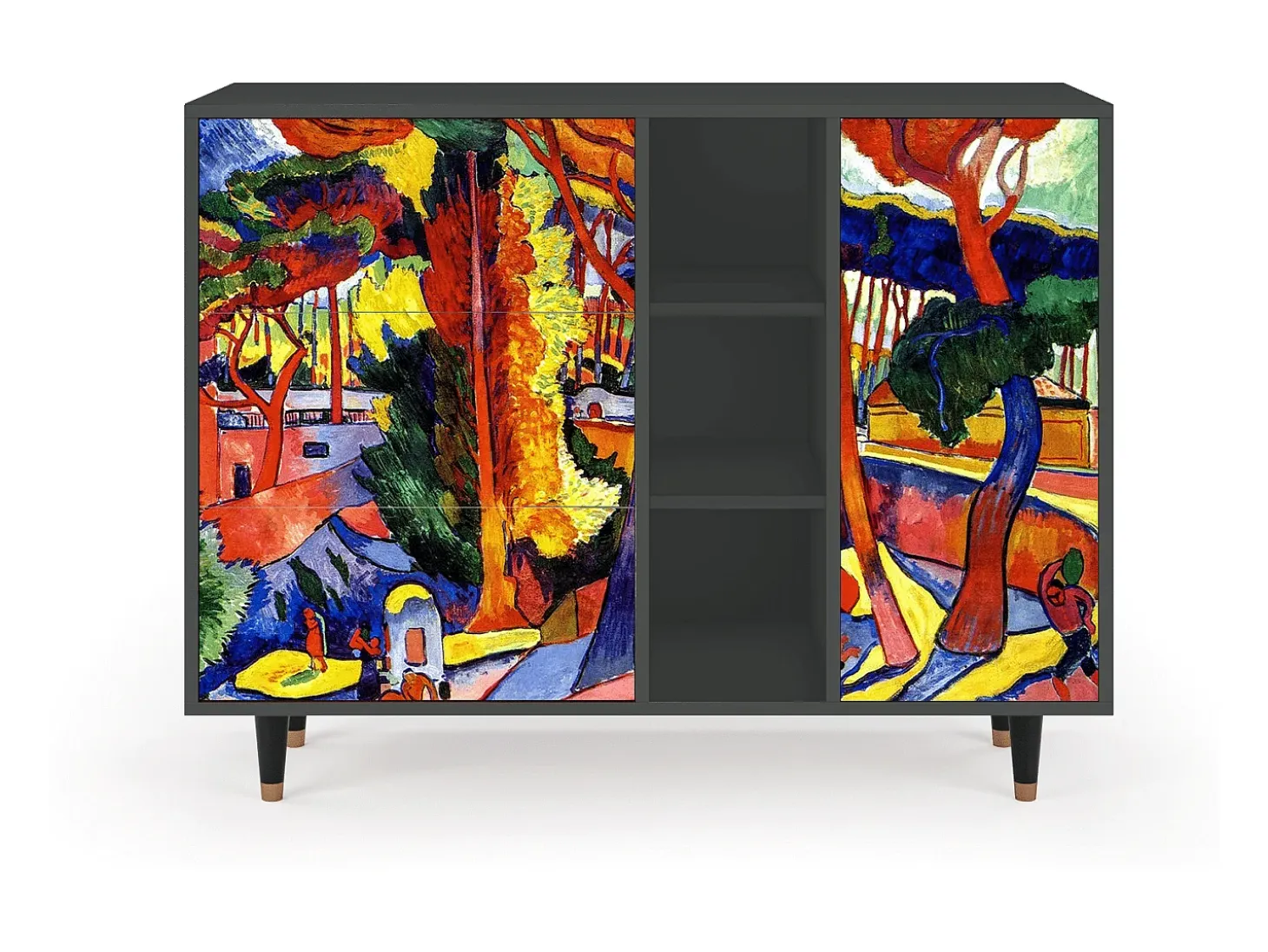 Aparador - 125x98x48 cm - BS2 - The Turning Road, Antracita