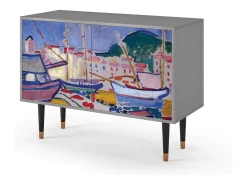 Aparador - 115x85x48 cm - BS4 - The Port of Collioure , Gris