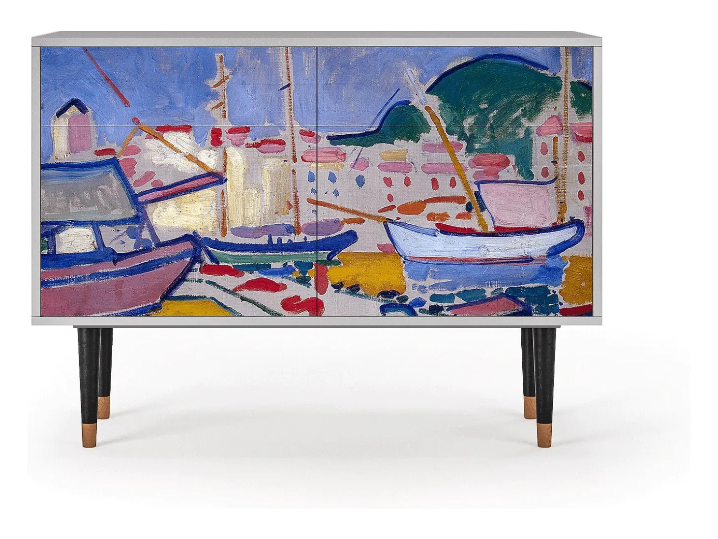 Aparador - 115x85x48 cm - BS4 - The Port of Collioure , Gris