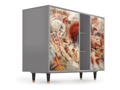 Aparador - 125x98x48 cm - BS2 - The City Rises, Gris