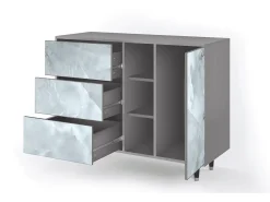 Aparador - 125x98x48 cm - BS2 - The Onyx, Gris