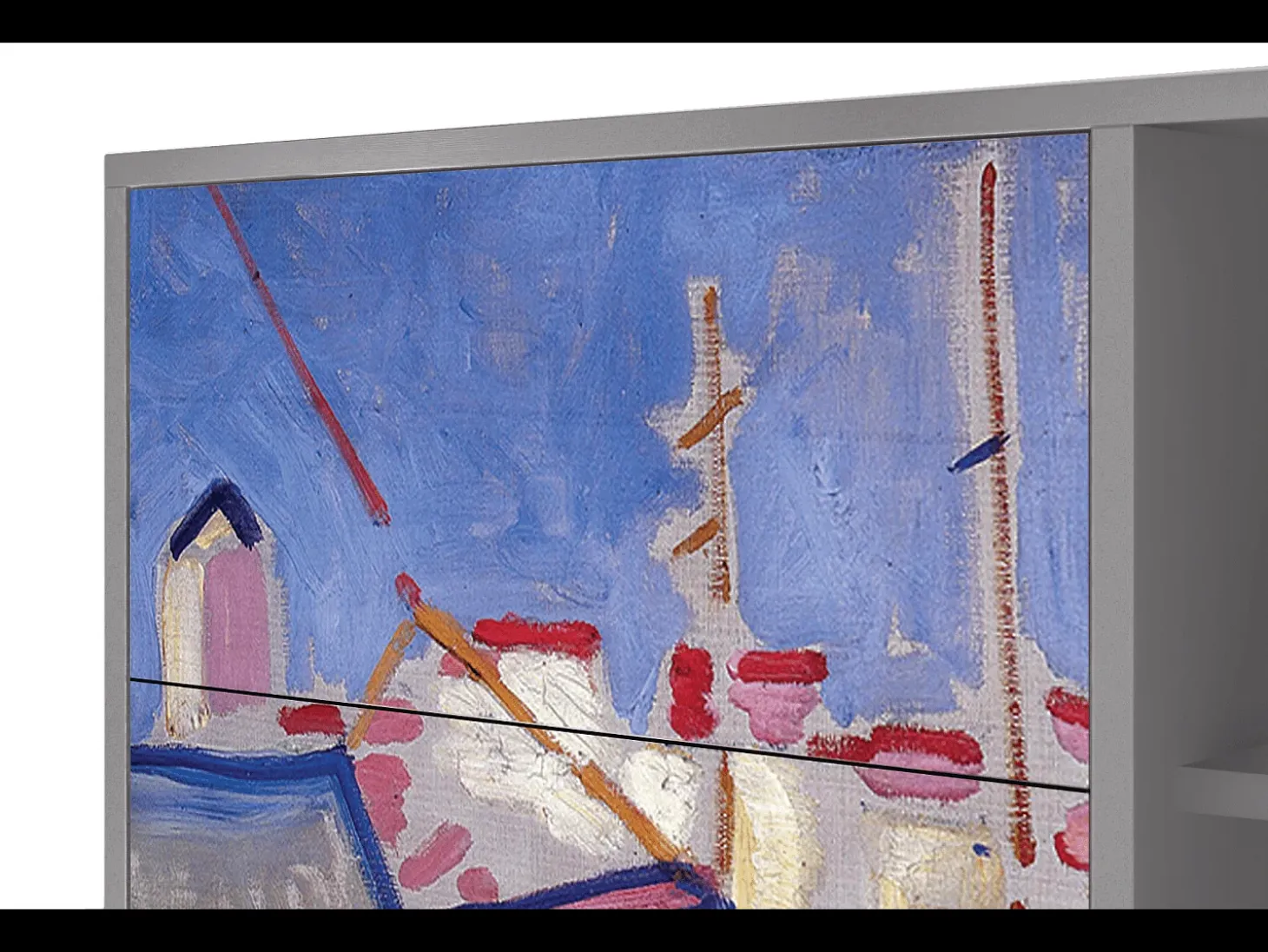 Aparador - 125x98x48 cm - BS2 - The Port of Collioure , Gris