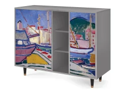Aparador - 125x98x48 cm - BS2 - The Port of Collioure , Gris