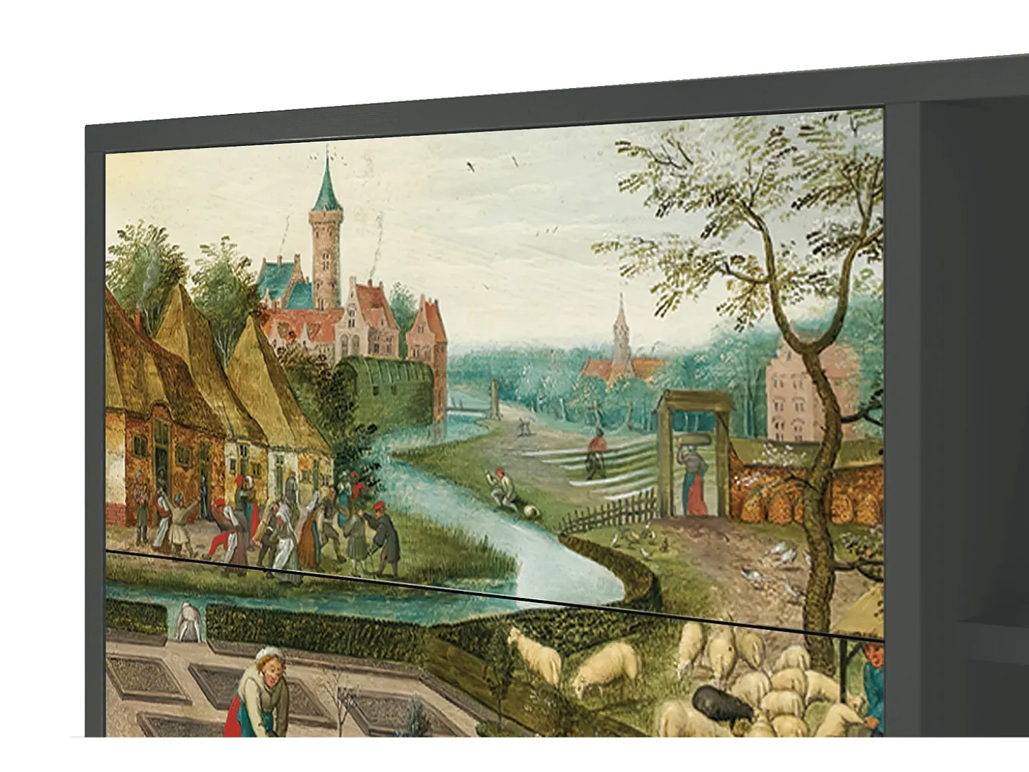 Aparador - 125x98x48 cm - BS2 - The Younger - Spring, Antracita