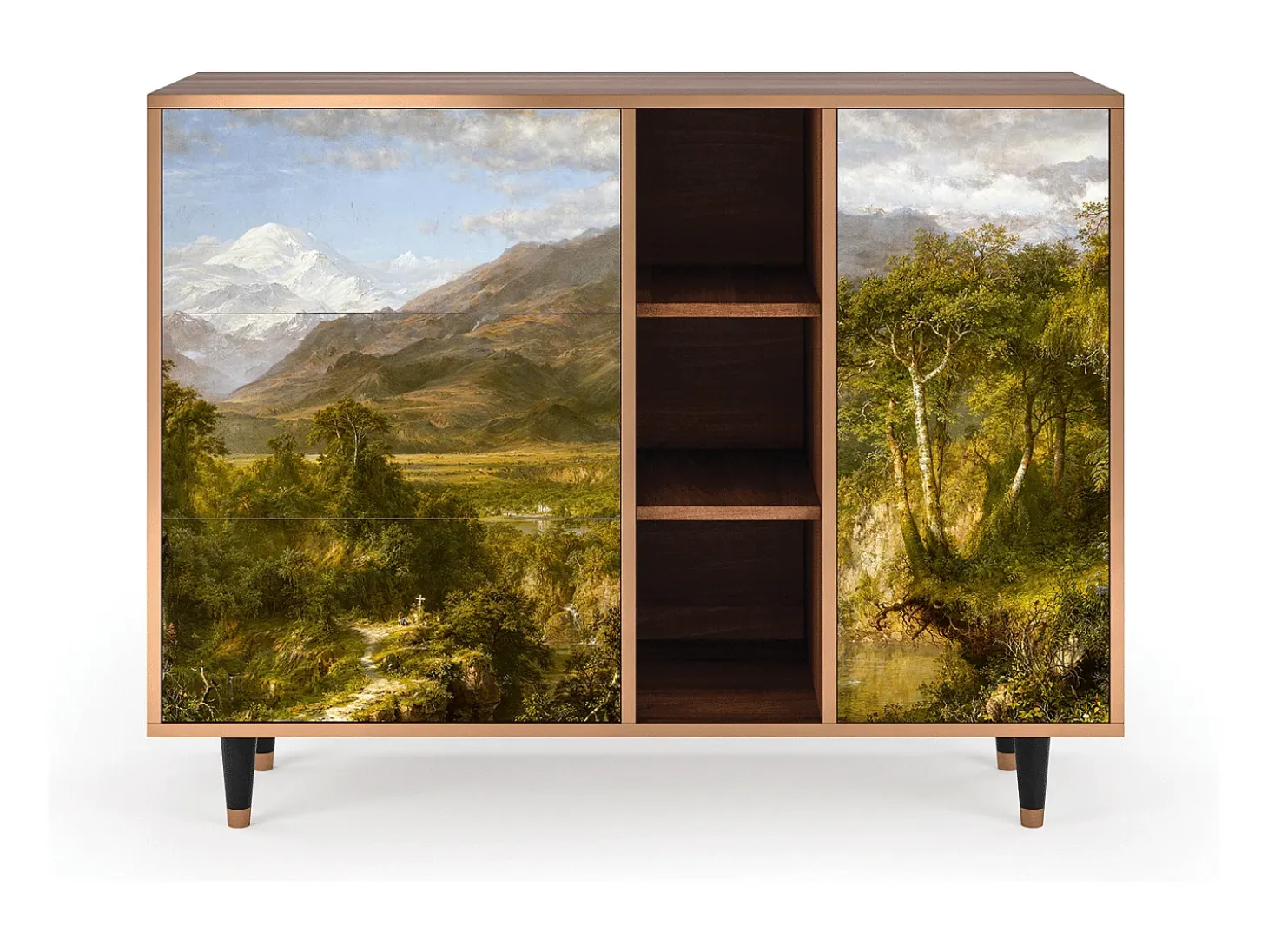 Aparador - 125x98x48 cm - BS2 - The Heart of the Andes , Nogal