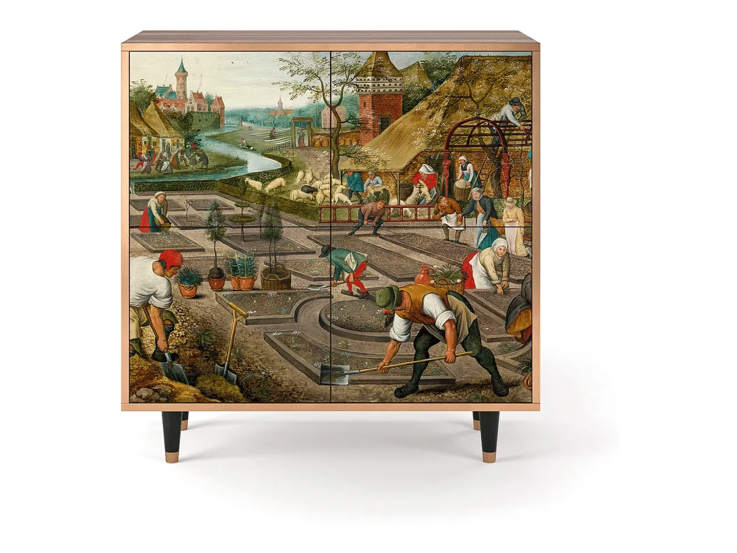 Aparador - 94x96x48 cm - BS3 - The Younger - Spring, Nogal