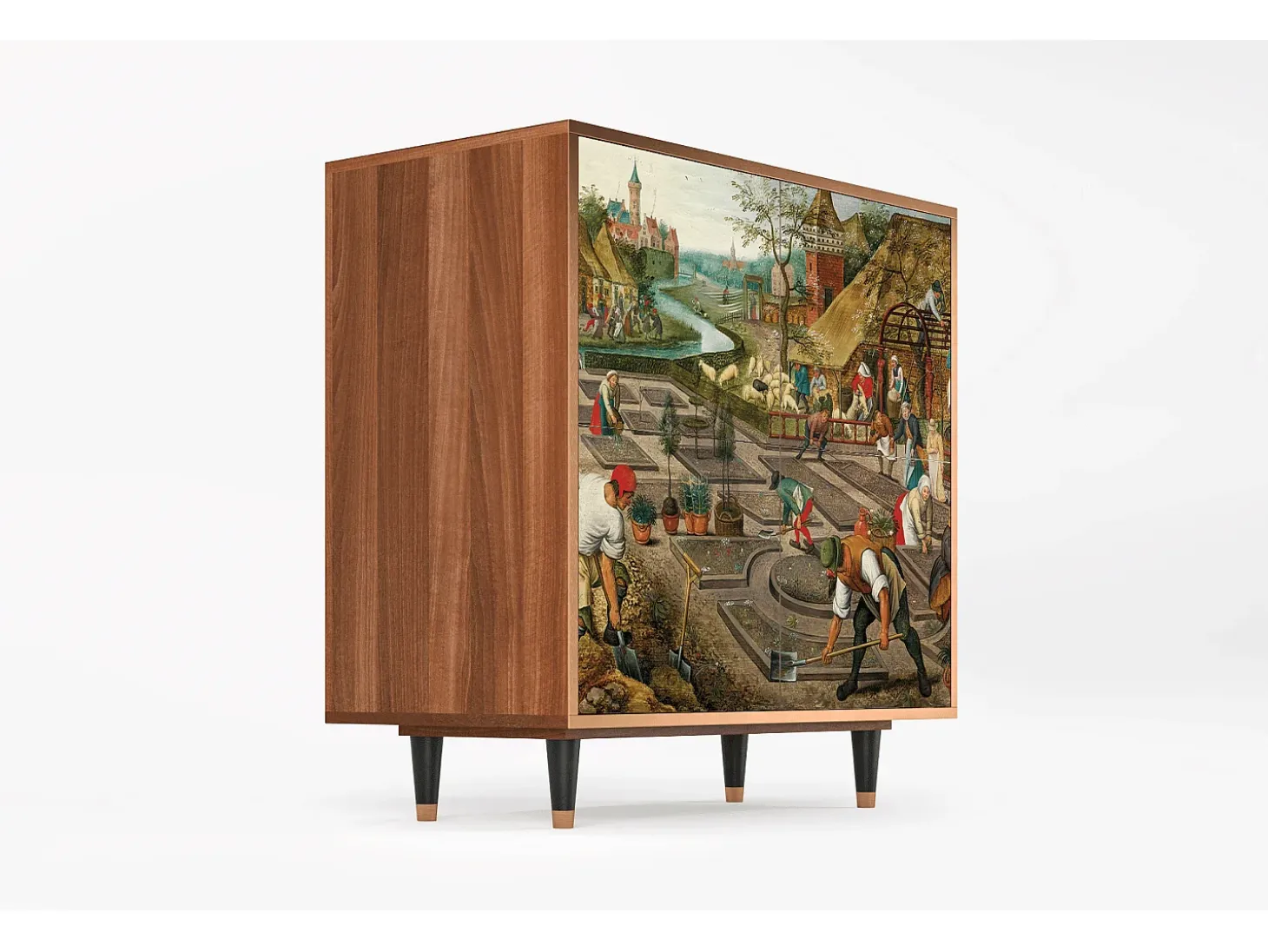 Aparador - 94x96x48 cm - BS3 - The Younger - Spring, Nogal