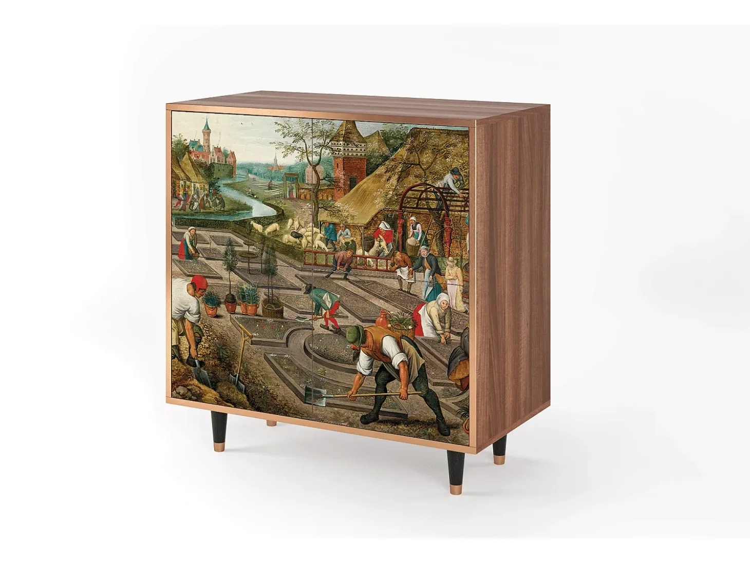 Aparador - 94x96x48 cm - BS3 - The Younger - Spring, Nogal