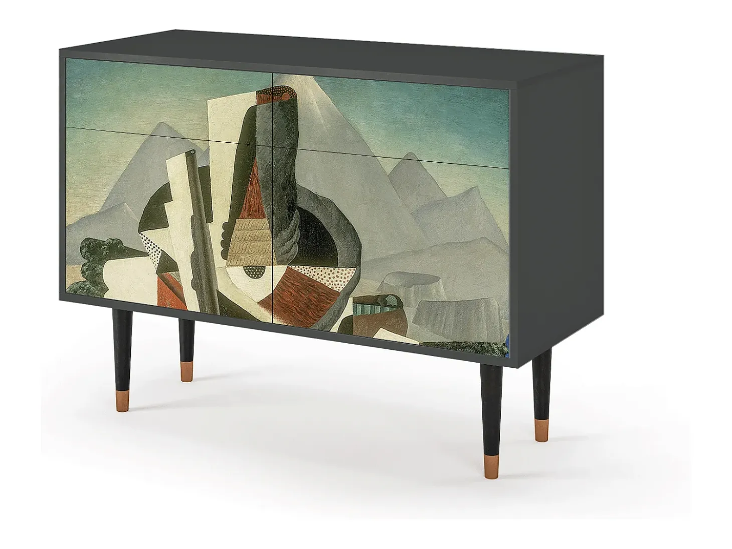Aparador - 115x85x48 cm - BS4 - The Cubist Paintings , Antracita