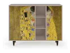 Aparador - 125x98x48 cm - BS2 - The Kiss by Klimt , Latte