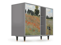 Aparador - 125x98x48 cm - BS2 - The Poppy Field , Gris