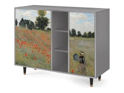 Aparador - 125x98x48 cm - BS2 - The Poppy Field , Gris