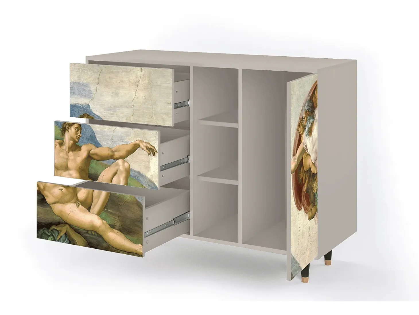 Aparador - 125x98x48 cm - BS2 - The Creation of Adam, Arena