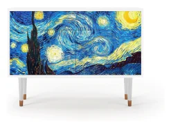 Aparador - 115x85x48 cm - BS4 - The Starry Night , Blanco