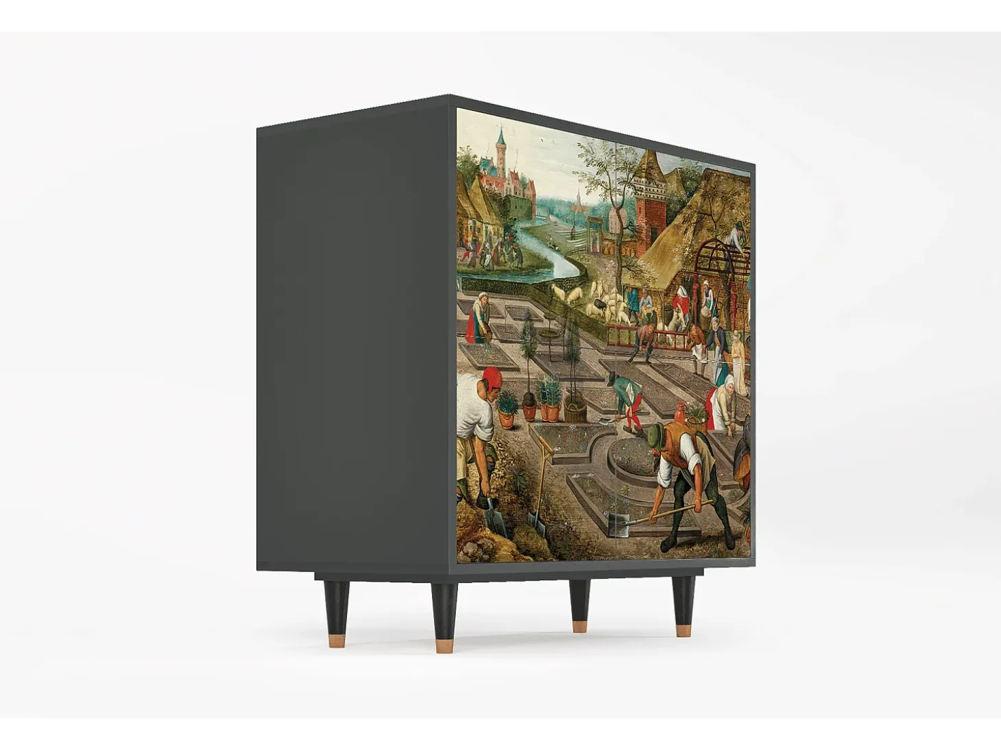 Aparador - 94x96x48 cm - BS3 - The Younger - Spring, Antracita