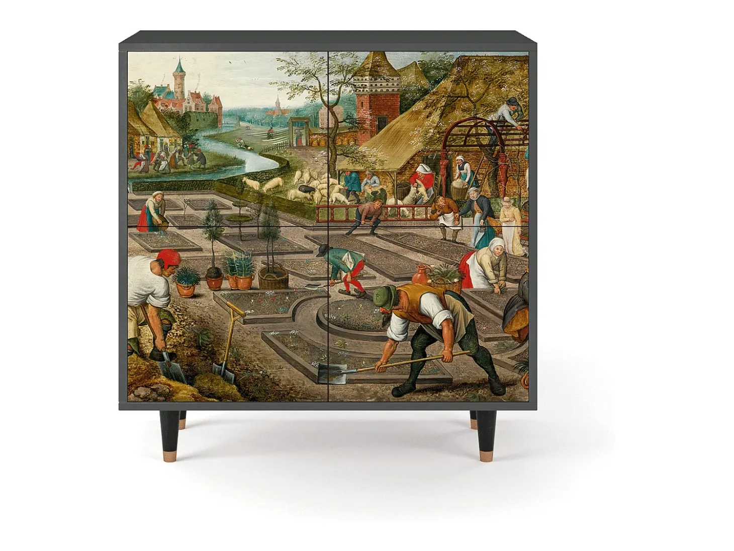 Aparador - 94x96x48 cm - BS3 - The Younger - Spring, Antracita