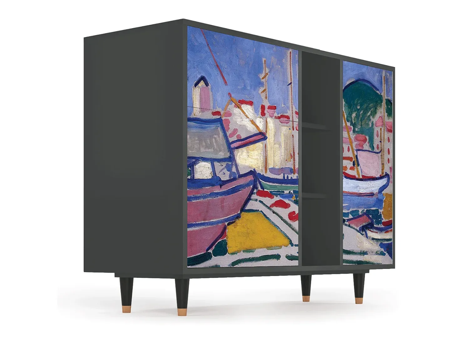 Aparador - 125x98x48 cm - BS2 - The Port of Collioure , Antracita
