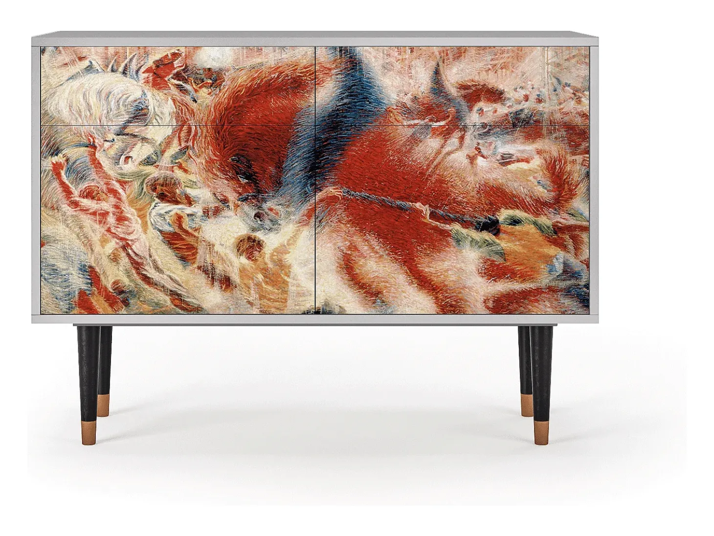 Aparador - 115x85x48 cm - BS4 - The City Rises, Gris