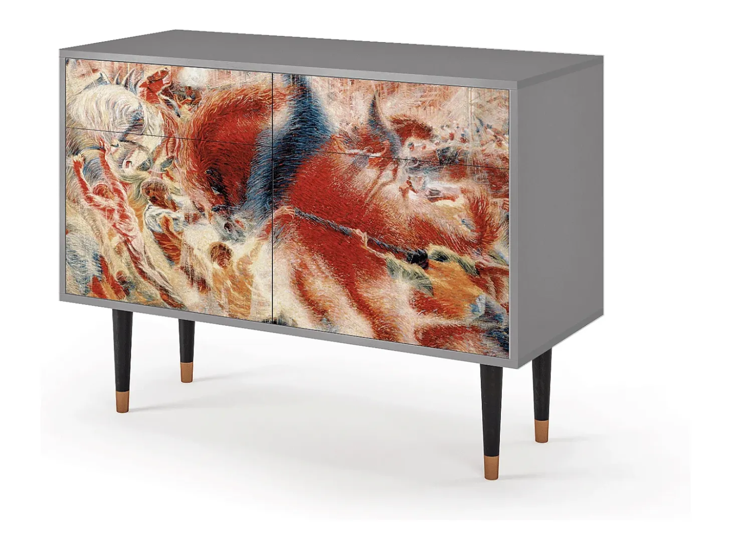 Aparador - 115x85x48 cm - BS4 - The City Rises, Gris