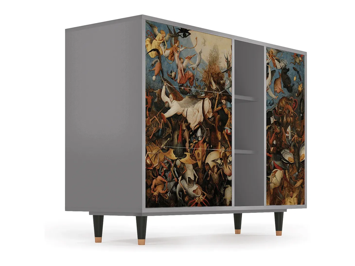 Aparador - 125x98x48 cm - BS2 - The Fall, Gris