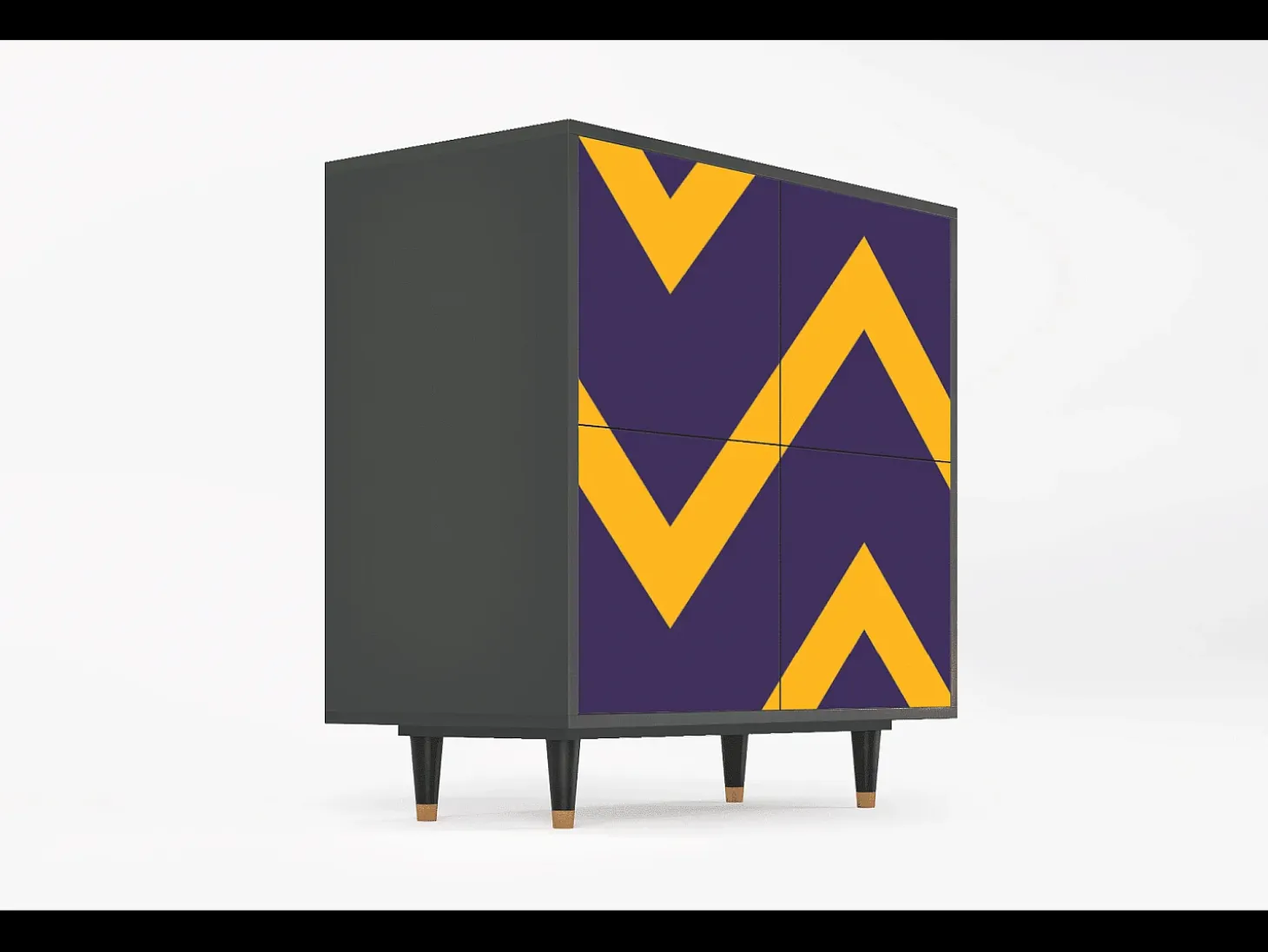 Aparador - 94x96x48 cm - BS3 - The Brightest Way, Antracita