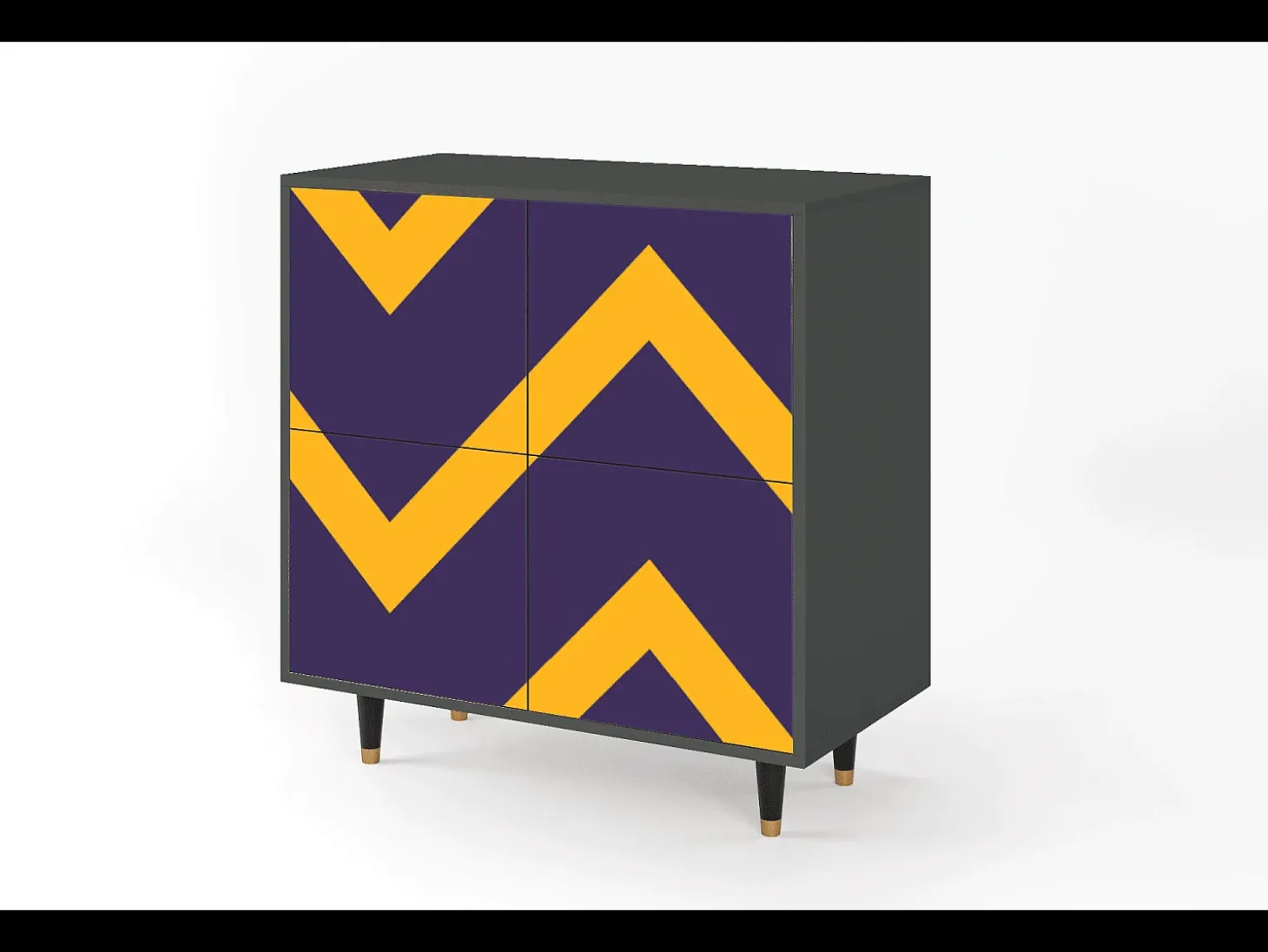 Aparador - 94x96x48 cm - BS3 - The Brightest Way, Antracita