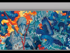 Aparador - 115x85x48 cm - BS4 - The Girl - James Jean, Gris