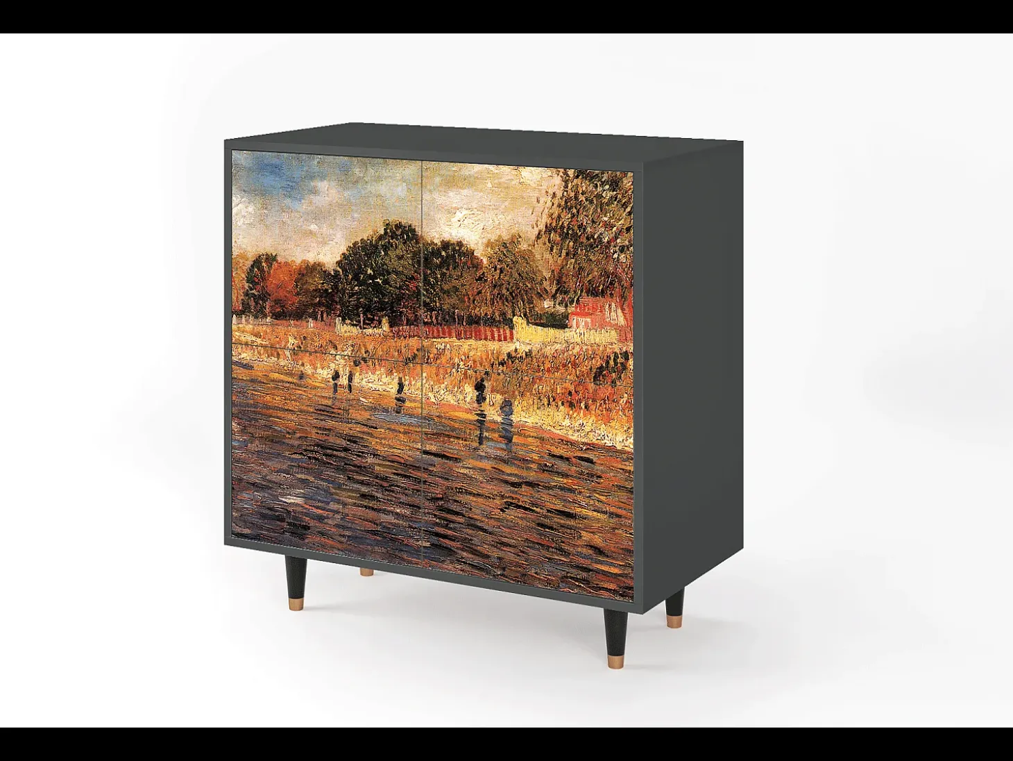 Aparador - 94x96x48 cm - BS3 - The Banks, Antracita
