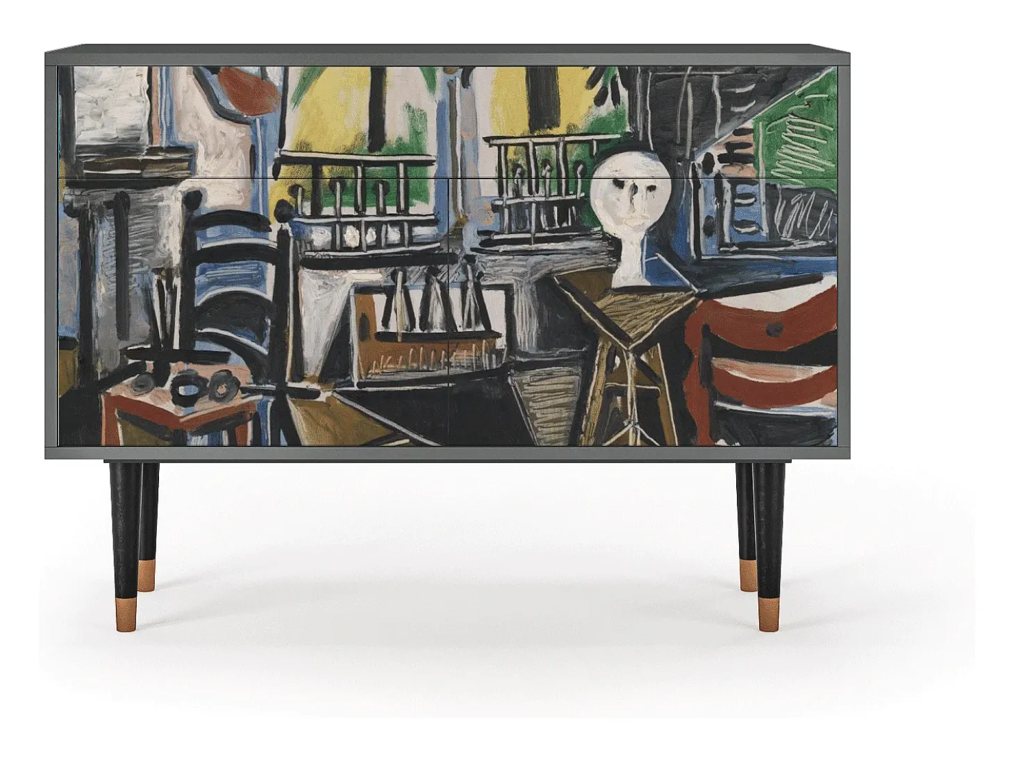 Aparador - 115x85x48 cm - BS4 - The Studio , Antracita