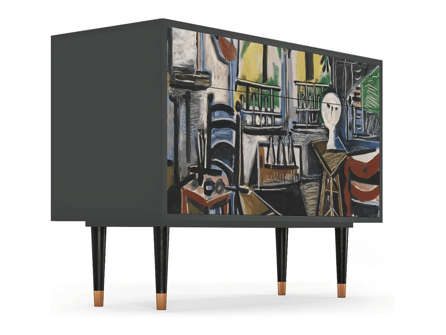 Aparador - 115x85x48 cm - BS4 - The Studio , Antracita