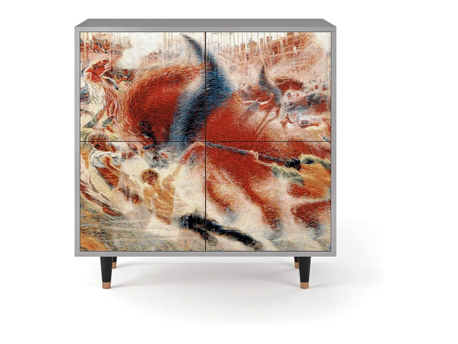Aparador - 94x96x48 cm - BS3 - The City Rises, Gris
