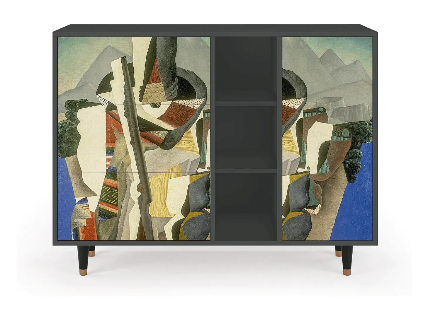 Aparador - 125x98x48 cm - BS2 - The Cubist Paintings , Antracita