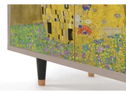Aparador - 94x96x48 cm - BS3 - The Kiss by Klimt , Latte