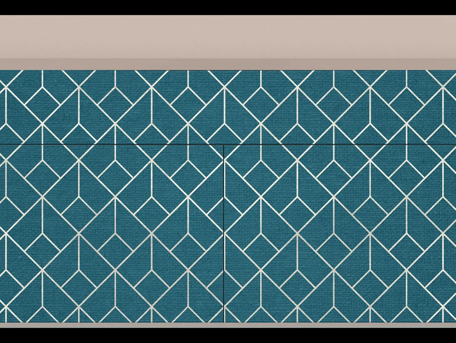 Aparador - 115x85x48 cm - BS4 - Turquoise Geometry, Latte