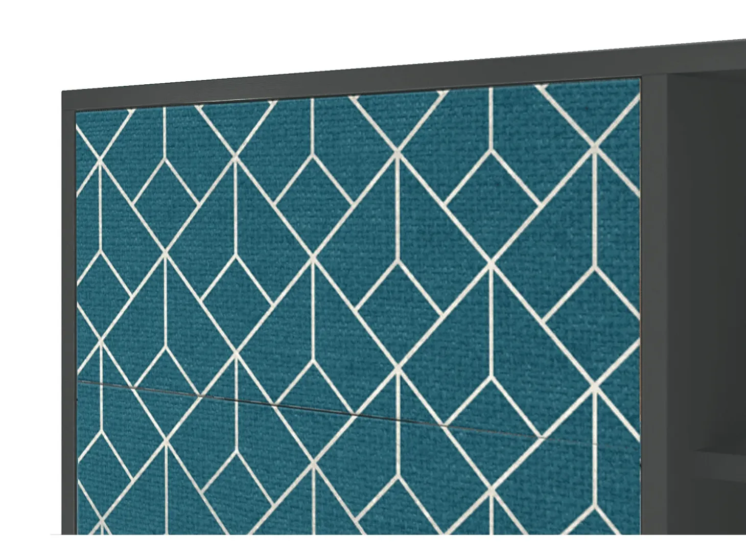 Aparador - 125x98x48 cm - BS2 - Turquoise Geometry, Antracita