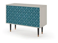 Aparador - 115x85x48 cm - BS4 - Turquoise Geometry, Arena
