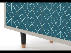 Aparador - 94x96x48 cm - BS3 - Turquoise Geometry, Arena
