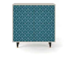 Aparador - 94x96x48 cm - BS3 - Turquoise Geometry, Arena