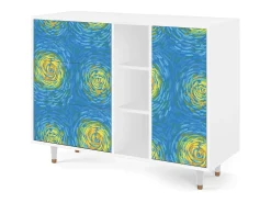Aparador - 125x98x48 cm - BS2 - Van Gogh Lights, Blanco