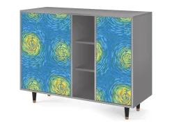 Aparador - 125x98x48 cm - BS2 - Van Gogh Lights, Gris