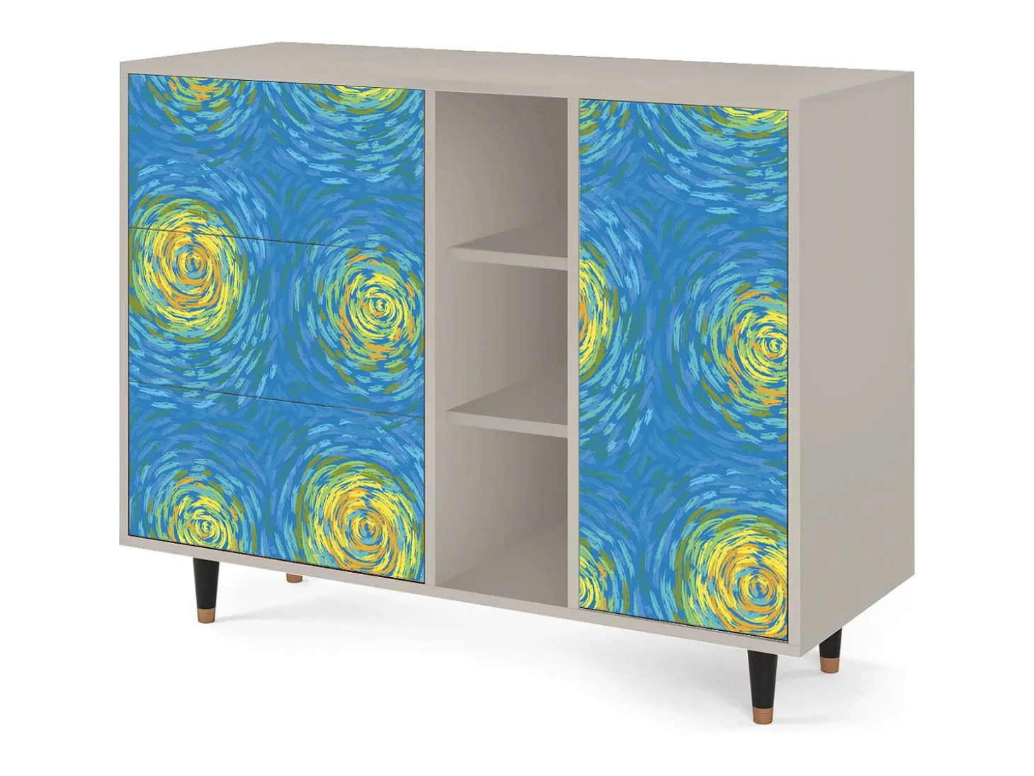 Aparador - 125x98x48 cm - BS2 - Van Gogh Lights, Arena