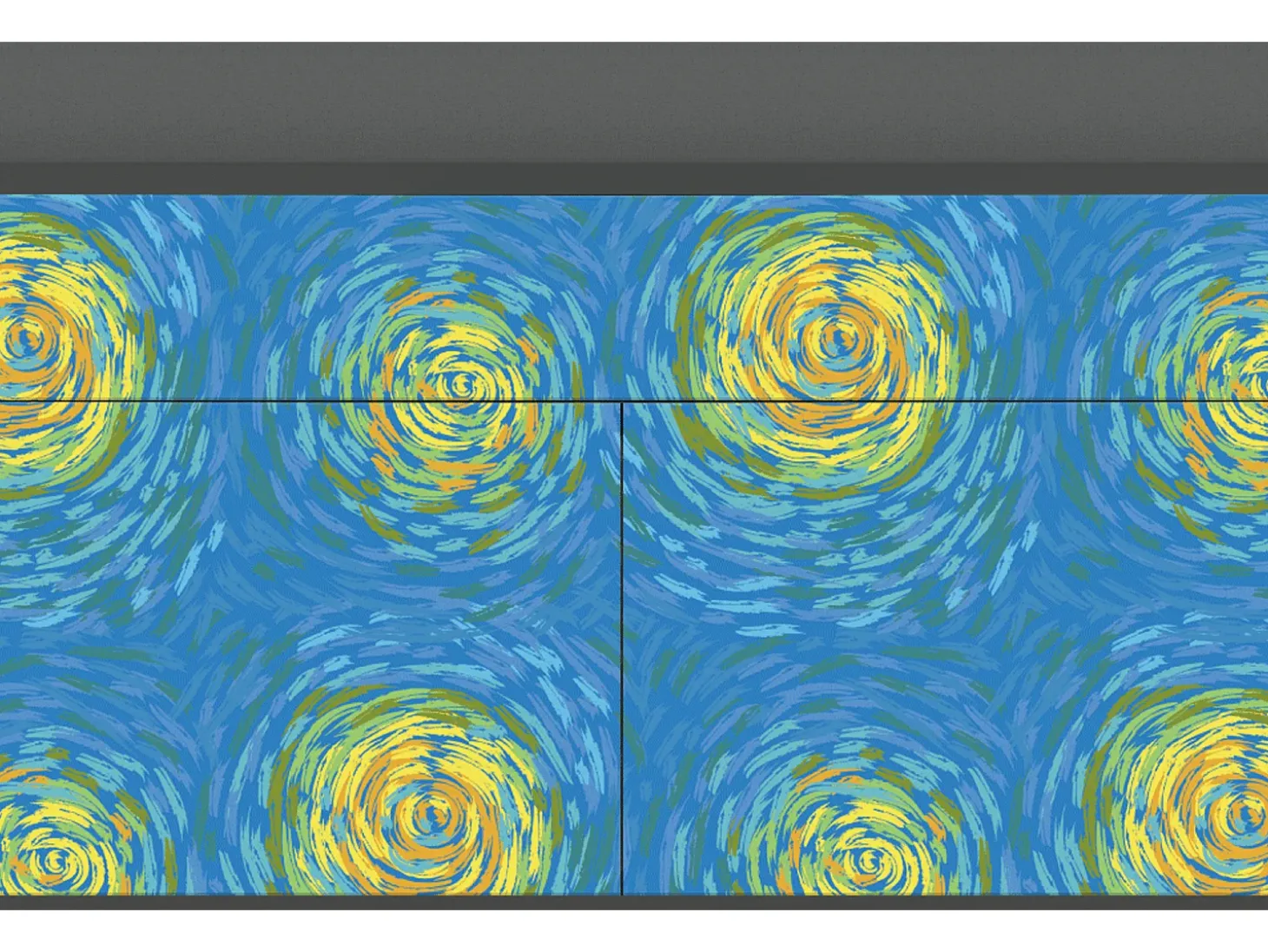Aparador - 115x85x48 cm - BS4 - Van Gogh Lights, Antracita