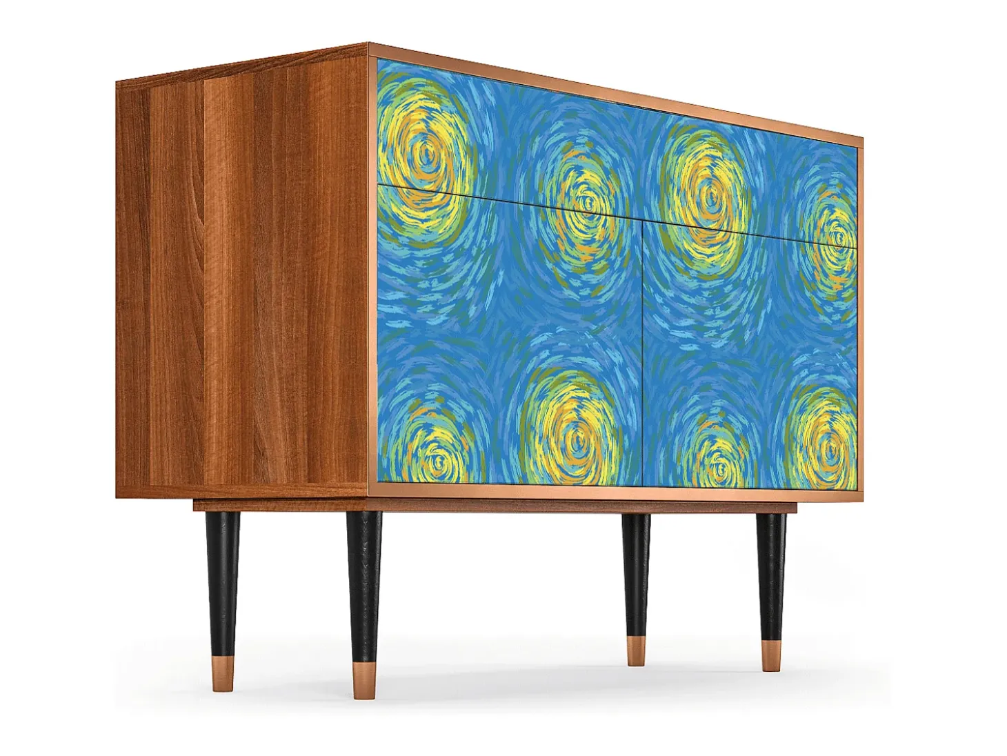 Aparador - 115x85x48 cm - BS4 - Van Gogh Lights, Nogal