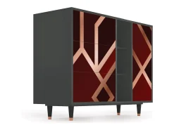 Aparador - 125x98x48 cm - BS2 - Velvet 1920's, Antracita