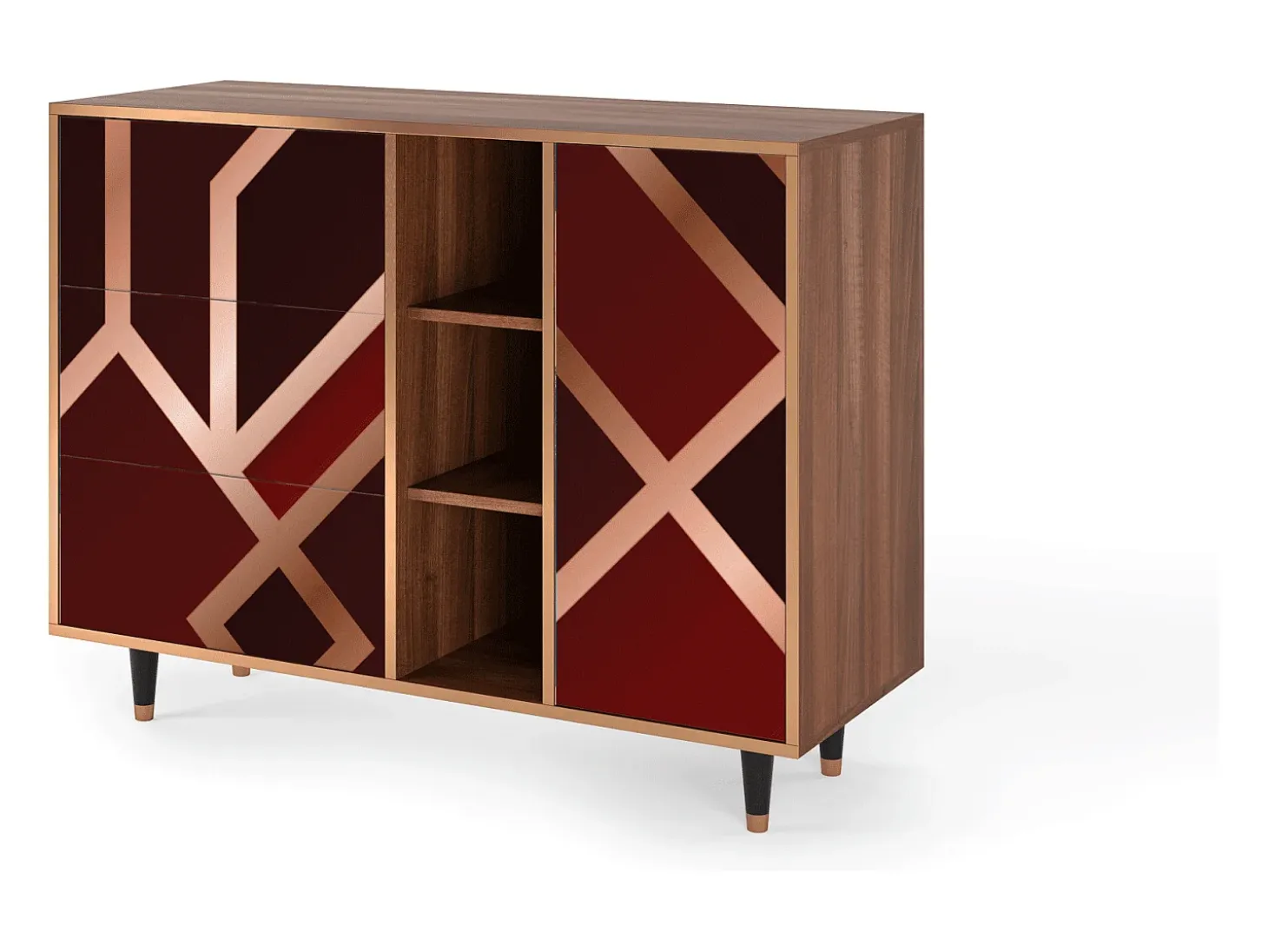 Aparador - 125x98x48 cm - BS2 - Velvet 1920's, Nogal
