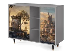 Aparador - 125x98x48 cm - BS2 - Venice, Gris