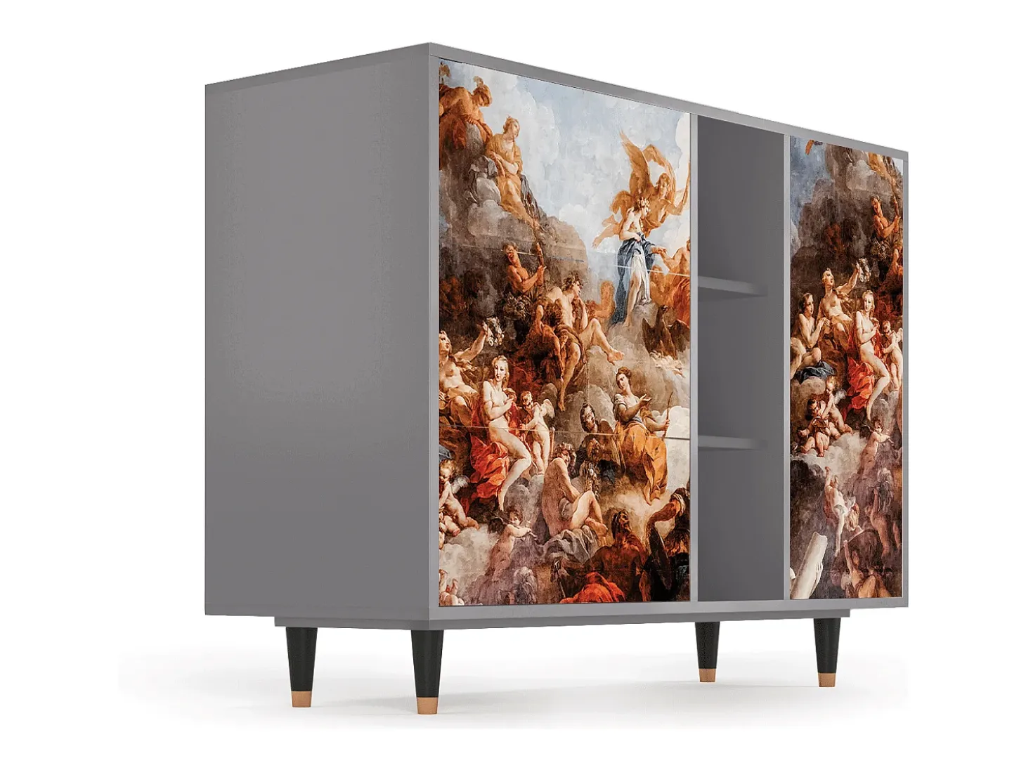 Aparador - 125x98x48 cm - BS2 - Versailles, Gris
