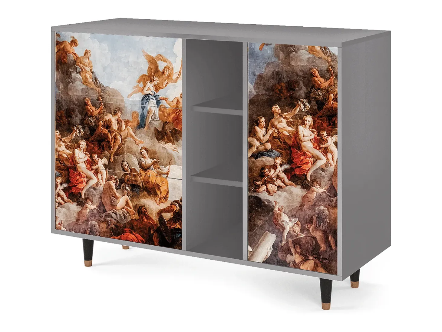 Aparador - 125x98x48 cm - BS2 - Versailles, Gris